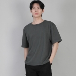 무지 R넥 반팔티셔츠 RSR-880 슬레이트 그레이