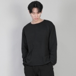 무지 R넥 긴팔티셔츠 RRL-875 블랙