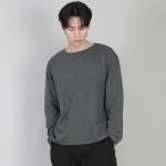무지 R넥 긴팔티셔츠 RRL-875 슬레이트 그레이