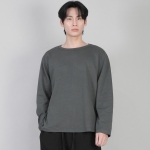 무지 R넥 긴팔티셔츠 RRL-875 슬레이트 그레이
