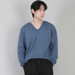 무지 V넥 스웨트셔츠 RVS-874 이집션 블루