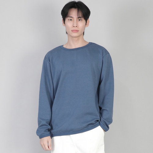 무지 R넥 스웨트셔츠 RRS-873 이집션 블루