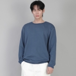 무지 R넥 스웨트셔츠 RRS-873 이집션 블루