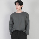 무지 R넥 스웨트셔츠 RRS-873 슬레이트 그레이