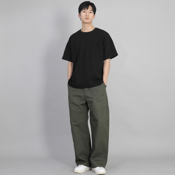R넥 무지 반팔티 BRS-826 블랙