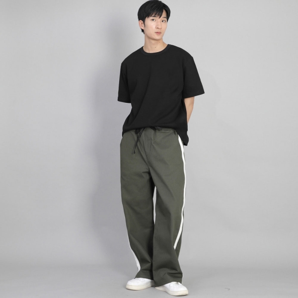 R넥 무지 반팔티 BRS-826 블랙