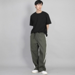 R넥 무지 반팔티 BRS-826 블랙