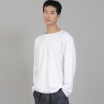 무지 R넥 스웨트셔츠 RRS-873 화이트