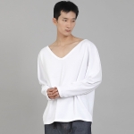 무지 BIG V넥 스웨트셔츠 BIGV-885 화이트