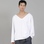 무지 BIG V넥 스웨트셔츠 BIGV-885 화이트