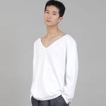무지 BIG V넥 스웨트셔츠 BIGV-885 화이트