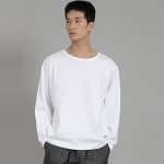 무지 R넥 긴팔티셔츠 RRL-875 화이트