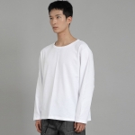무지 R넥 긴팔티셔츠 RRL-875 화이트