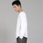 무지 보트넥 긴팔티셔츠 RBL-878 화이트