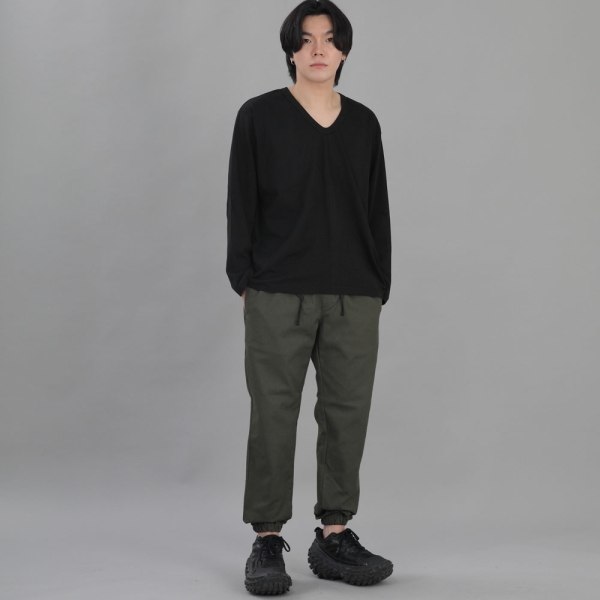 와이드 테이퍼드 조거팬츠 WRG-358 카키