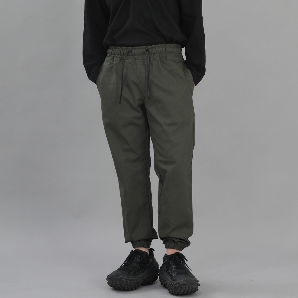 와이드 테이퍼드 조거팬츠 WRG-358 카키