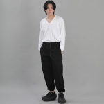 와이드 테이퍼드 조거팬츠 WRG-358 블랙