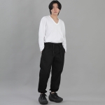 와이드 테이퍼드 조거팬츠 WRG-358 블랙