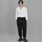 와이드 테이퍼드 조거팬츠 WRG-358 블랙