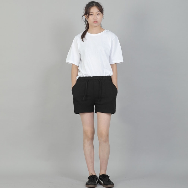 미니멀 코어 포인트밴드 숏팬츠 CBW-386 블랙블랙