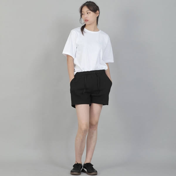 미니멀 코어 포인트밴드 숏팬츠 CBW-386 블랙블랙
