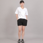 미니멀 코어 포인트밴드 숏팬츠 CBW-386 라이트인디고 블랙