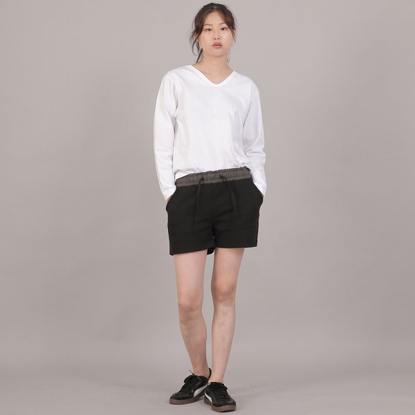 미니멀 코어 포인트밴드 숏팬츠 CBW-386 그레이블랙
