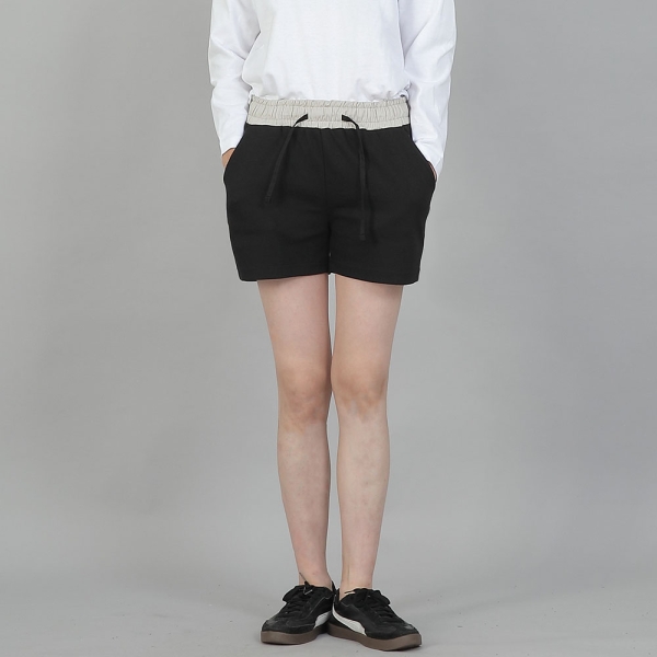 소프트 기모 숏팬츠 SKS-389 오트밀블랙