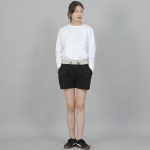 소프트 기모 숏팬츠 SKS-389 오트밀블랙