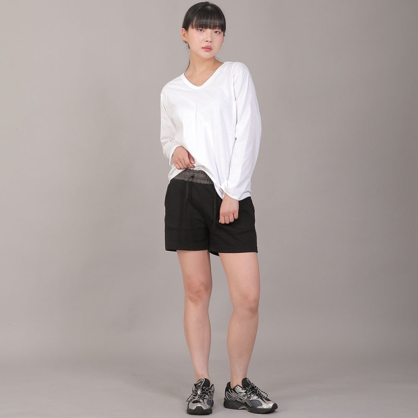 소프트 기모 숏팬츠 SKS-389 그레이블랙