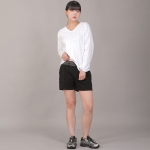 소프트 기모 숏팬츠 SKS-389 그레이블랙