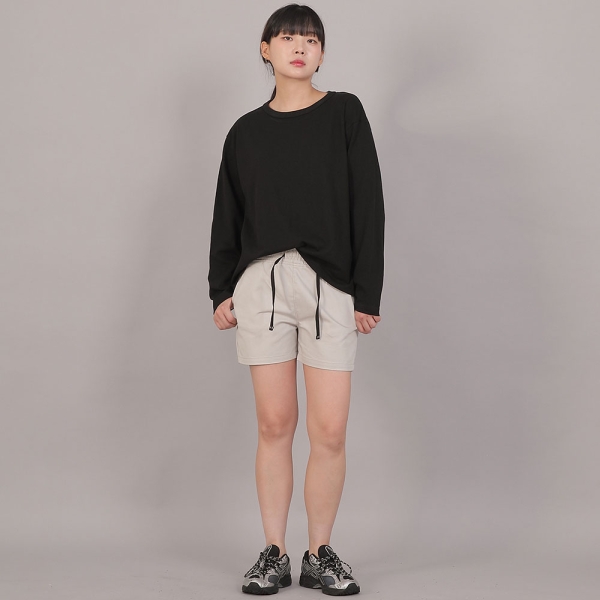 포켓리스 코튼 숏팬츠 CWS-390 오트밀