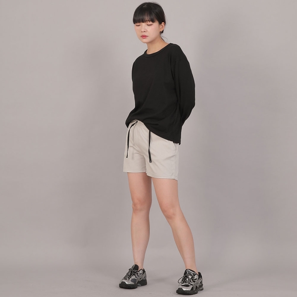 포켓리스 코튼 숏팬츠 CWS-390 오트밀
