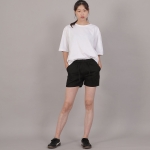 포켓리스 코튼 숏팬츠 CWS-390 블랙