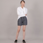 포켓리스 코튼 숏팬츠 CWS-390 데님 라이트인디고