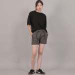 포켓리스 코튼 숏팬츠 CWS-390 다크그레이