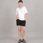 미니멀 16s 코튼 V넥 반팔티셔츠 SVR-8A07 화이트