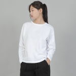 미니멀 16s 코튼 R넥 긴팔티셔츠 MMR-8A13 화이트