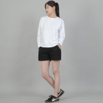 미니멀 16s 코튼 R넥 긴팔티셔츠 MMR-8A13 화이트