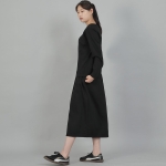 미니멀 소프트 R넥 긴팔티셔츠 MMS-8A14 블랙