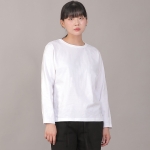 미니멀 소프트 R넥 긴팔티셔츠 MMS-8A14 화이트
