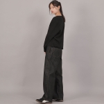 오버핏 소프트 R넥 긴팔티셔츠 RMR-8A18 블랙