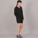 오버핏 소프트 V넥 긴팔티셔츠 CVL-8A20 블랙