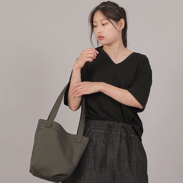 포켓리스 트래페즈 에코백 EPL-166 카키M