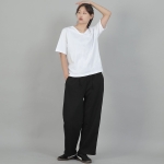 소프트 밴딩 와이드팬츠 ESB-384 블랙블랙