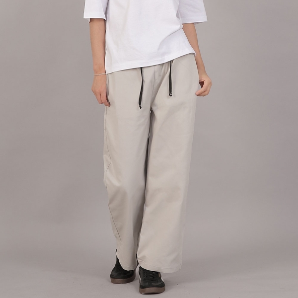 포켓리스 워크 밴딩 와이드팬츠 EWW-385 오트밀