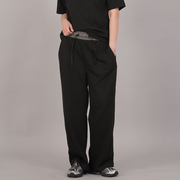 소프트 에센셜 기모 와이드팬츠 SEK-388 그레이블랙