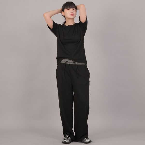 소프트 에센셜 기모 와이드팬츠 SEK-388 그레이블랙