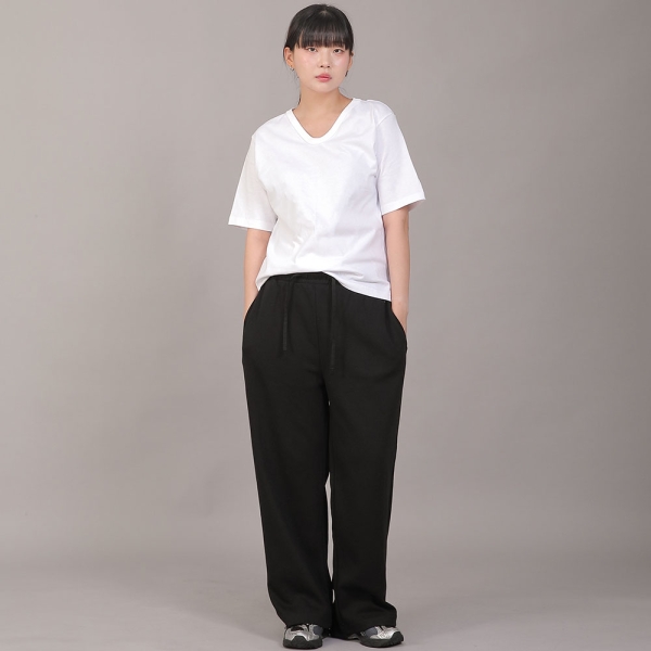 소프트 에센셜 기모 와이드팬츠 SEK-388 블랙블랙