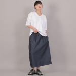 H라인 와이드 롱스커트 HWB-1313 데님 인디고